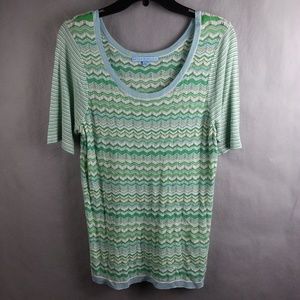 Antonio Melani Short Sleeve Shirt Womens Size L